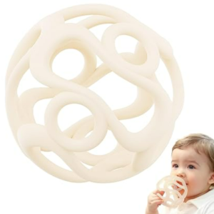 Uncle yang Baby Greifball aus Silikon, Flexibler Beißring und Greifling ab 0 Monaten